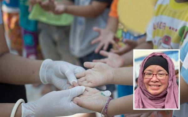 Kanak-kanak berusia enam tahun paling ramai dijangkiti HFMD di Pulau Pinang dengan 3,357 kes. (Gambar kecil: Dr Norlela)