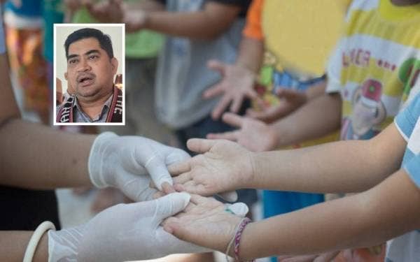 Sebanyak 44 Taska ditutup sejak penularan kes HFMD di Sabah setakat ini. Gambar kecil: Shahelmey
