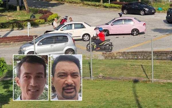 Penduduk menggesa pihak berkuasa membina bonggol di jalan berdekatan simpang empat menuju ke Bandar Parkland elakkan kemalangan yang sering berlaku. Gambar kecil dari kiri: Mohd Najib, Azmizam