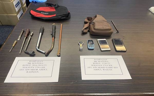 Barang yang digunakan oleh geng Remy Sentosa untuk mencuri kenderaan