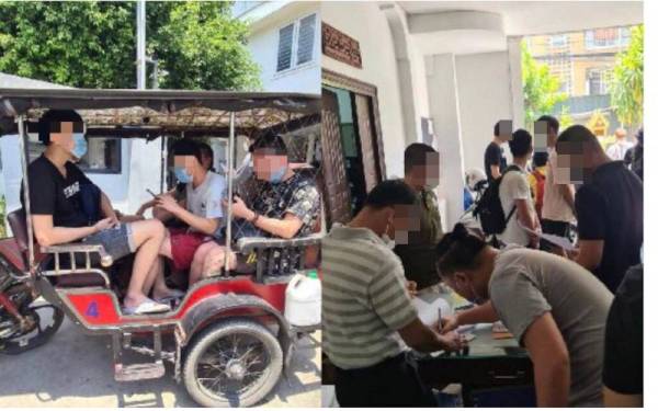 Antara warga Malaysia mangsa sindiket tipu iklan pekerjaan yang berjaya diselamatkan di Kemboja pada April lalu.