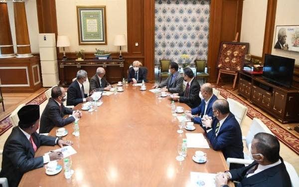 Ismail Sabri dalam pertemuan bersama Ahli Jemaah Pengarah Nafas dan Anggota Lembaga Angkasa, bagi membincangkan mengenai langkah-langkah menjamin sekuriti makanan negara.