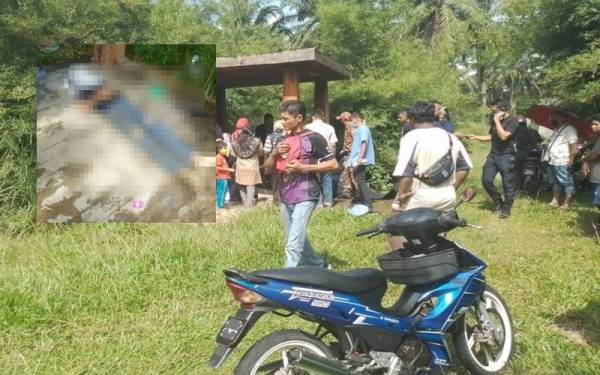 Lokasi tasik terbiar di mana mangsa dipercayai terjatuh ketika memukat di tepi tasik dekat Bandar Puteri Jaya, Sungai Petani.