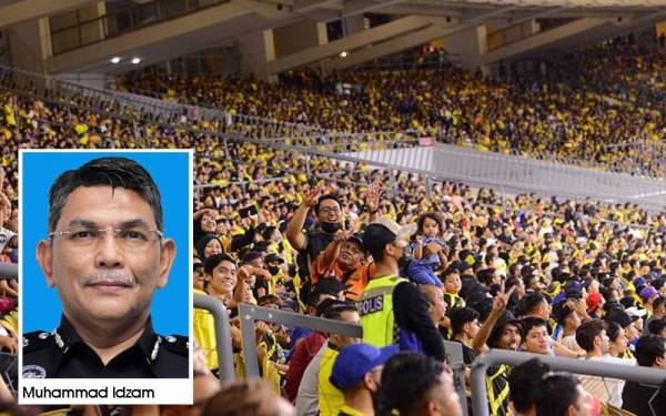 Kawalan keselamatan di dalam dan luar Stadium Nasional Bukit Jalil sempena perlawanan bola sepak pada aksi terakhir Kumpulan E saingan Kelayakan Piala Asia antara Malaysia dan Bangladesh pada Selasa berjalan lancar tanpa sebarang kejadian tidak diingini. - Foto FB Faizal Azumu