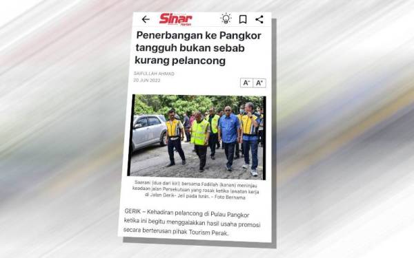 Laporan Sinar Harian.
