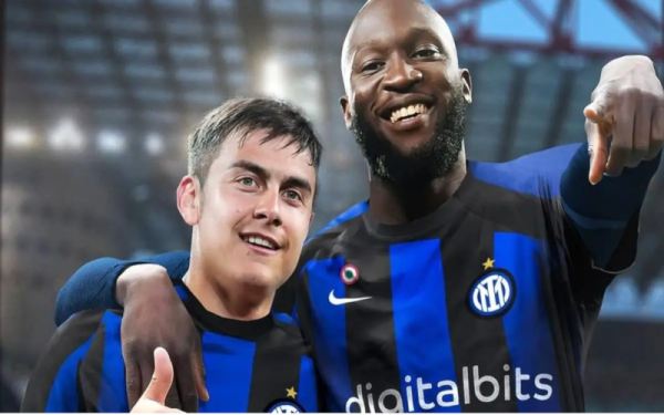 Lukaku (kanan) bersama Dybala ketika beraksi dengan Inter Milan sebelum ini. - Foto Reutir