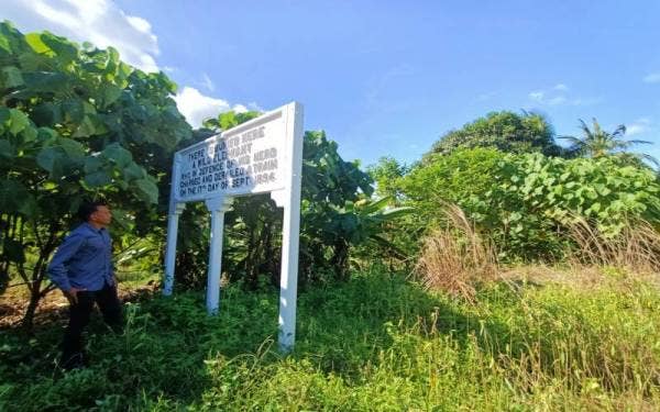 Tapak pelanggaran kereta api dengan gajah di Sungai Kerawai kini terbiar dan wajar dimajukan serta dipelihara segera.