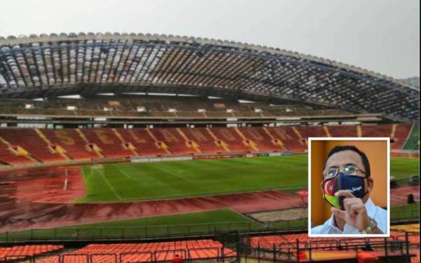 Stadium Shah Alam. Gambar kecil: Amirudin Shari