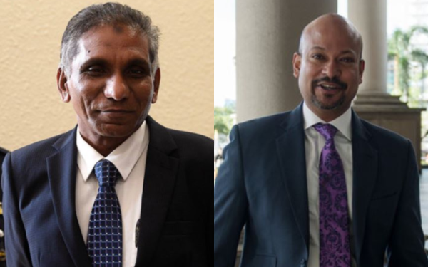 Mohd Irwan Serigar (kiri), Arul Kanda (kanan).