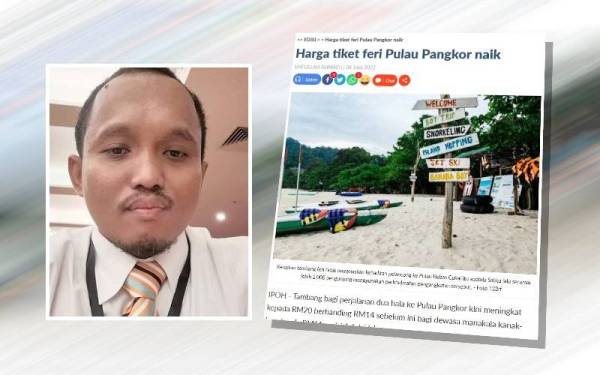 Mohd Ikhmal (Laporan Sinar Harian berhubung kenaikan harga tiket feri di Pulau Pangkor pada Isnin.)