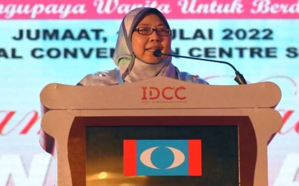 Fuziah ketika menyampaikan ucapan dasar Wanita PKR pada Kongres Nasional PKR ke-16 - Foto Sinar Harian/ASRIL ASWANDI SHUKOR