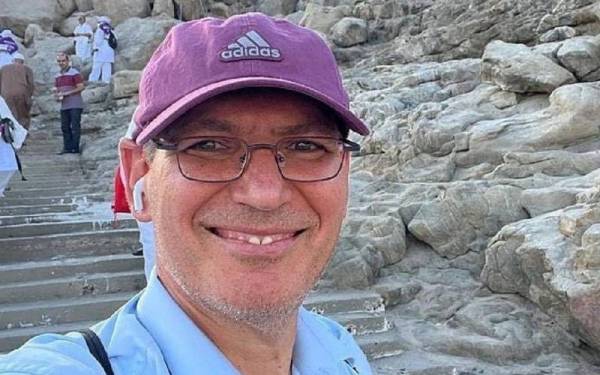 Gil Tamary yang merupakan wartawan Israel menyelinap masuk ke Makkah baru-baru ini. - Foto media sosial