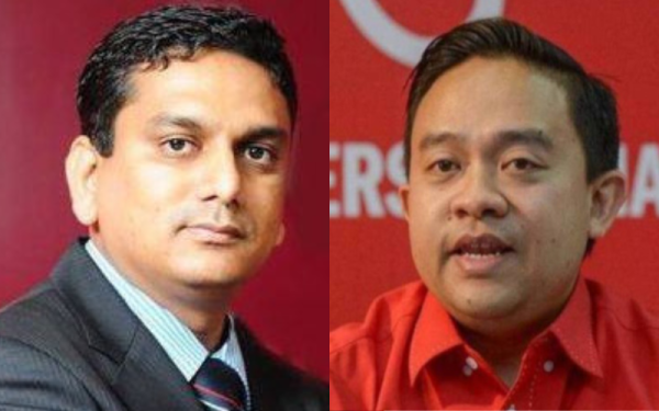 Dari kiri: Santhara, Wan Saiful