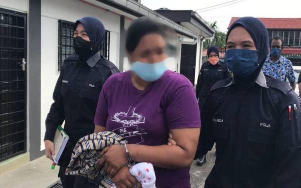 Rebekal didakwa di Mahkamah Majistret Sungai Siput atas pertuduhan bunuh anak lelakinya bulan lalu.