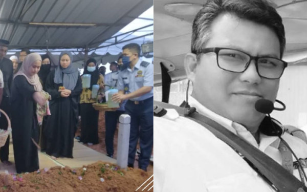 Allahyarham Fajim Juffa selamat dikebumikan di Tanah Perkuburan Islam Bandar Tasik Kesuma, Semenyih. - Foto Bernama.