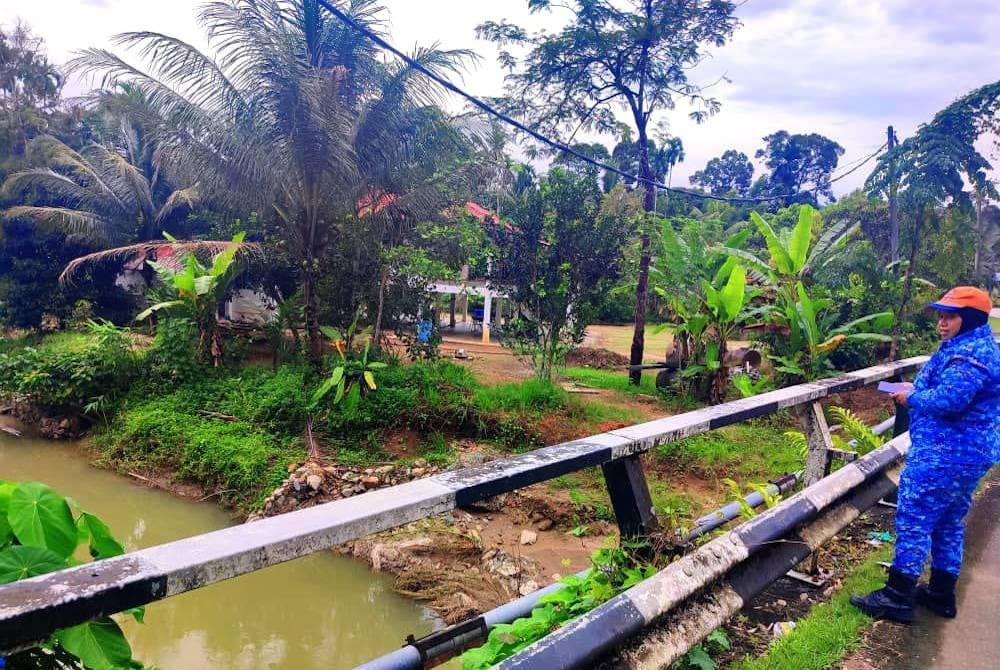 Keadaan semasa air banjir telah surut dan pemantauan air sungai berada pada paras normal.