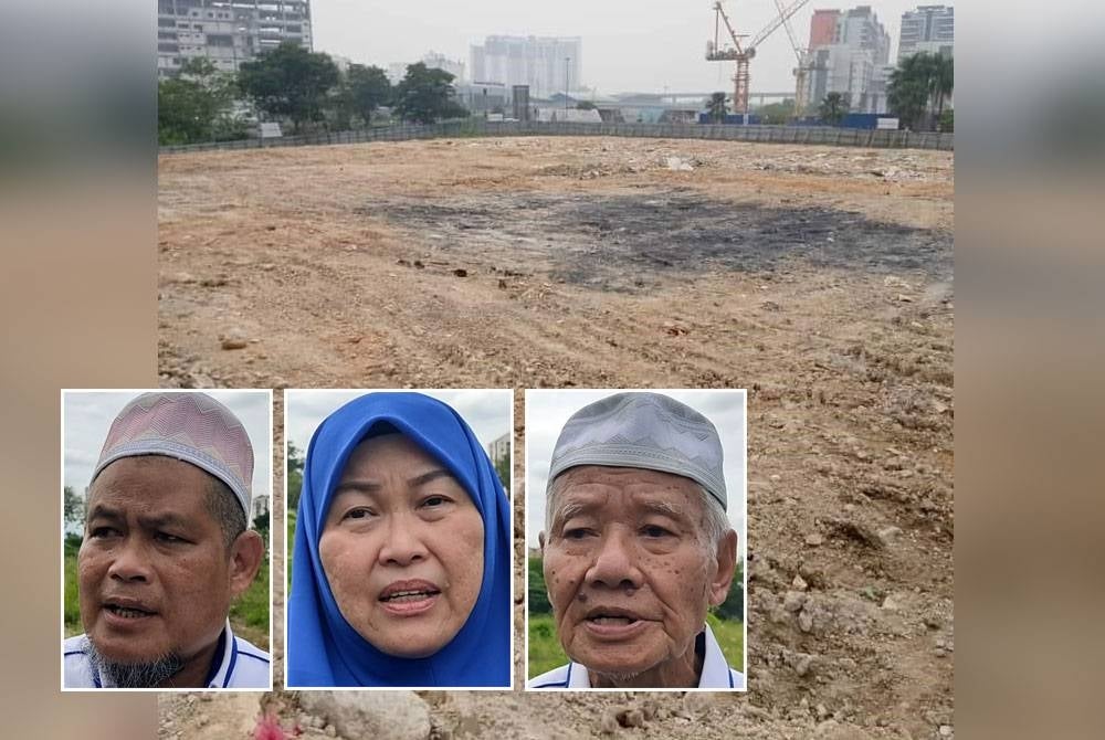 Projek pembinaan masjid tersebut akan dibina di atas sebidang tanah berkeluasan 1.38 hektar pada Oktober tahun ini. Gambar kecil dari kiri: Mohd Jamil, Aisyah Yeap, Osman
