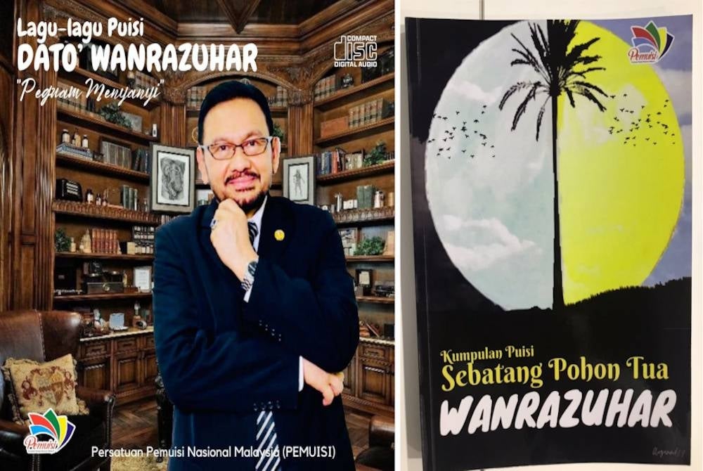 Album dan buku kumpulan puisi bertajuk ‘Sebatang Pohon Tua’.