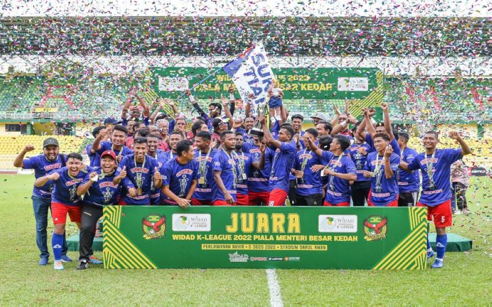 Sungai Tiang juara Piala Menteri Besar Kedah 2022. - Foto KFA