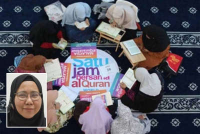 Program Malaysia #QuranHour 2022 akan diadakan pada 30 Ogos depan. (Gambar kecil: Marhaini)