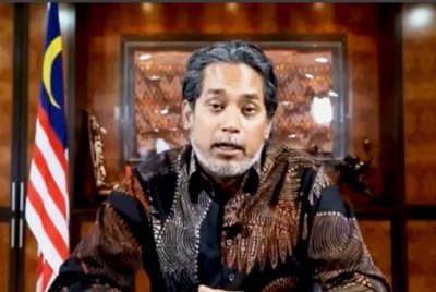 Khairy Jamaluddin ketika Majlis Pelancaran Minggu Kesedaran Pendermaan Organ Peringkat Kebangsaan 2022 secara dalam talian, pada Sabtu.