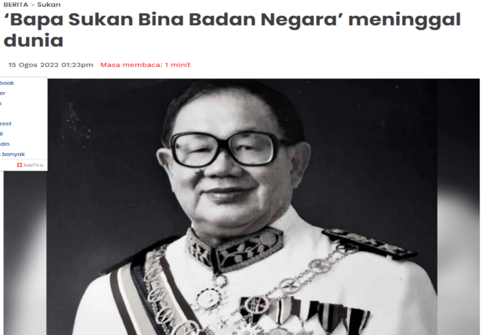 Keratan laporan Sinar Harian pada Isnin.