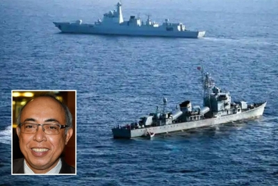 Perairan Sabah dan Sarawak kerap dicerobohi pihak berkuasa dan ketenteraan China walaupun pelbagai usaha telah diambil sama ada menerusi rundingan ataupun diplomatik. - Foto AFP. Gambar kecil: Ahmad Hassan