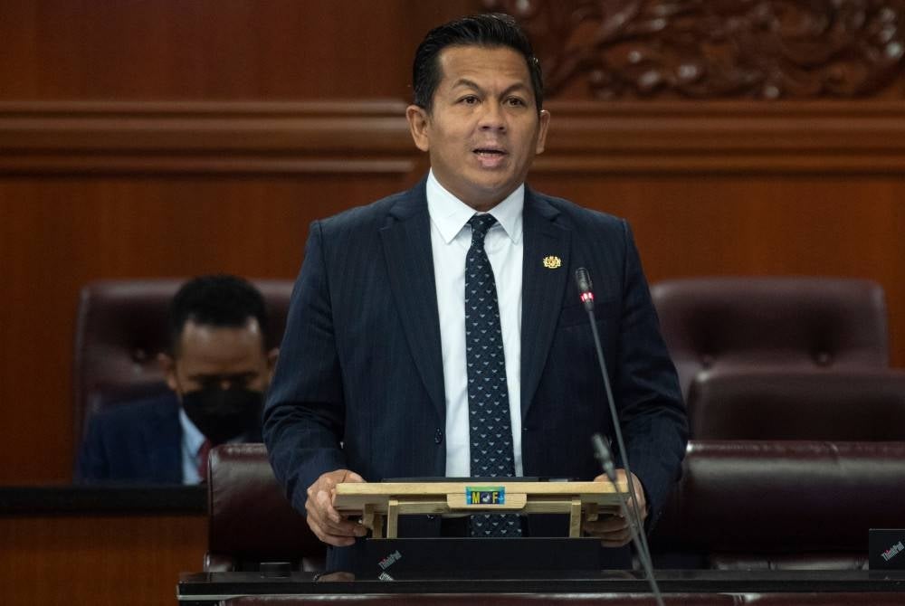 Mohd Shahar pada Persidangan Dewan Negara di Bangunan Parlimen pada Selasa. - Foto Bernama