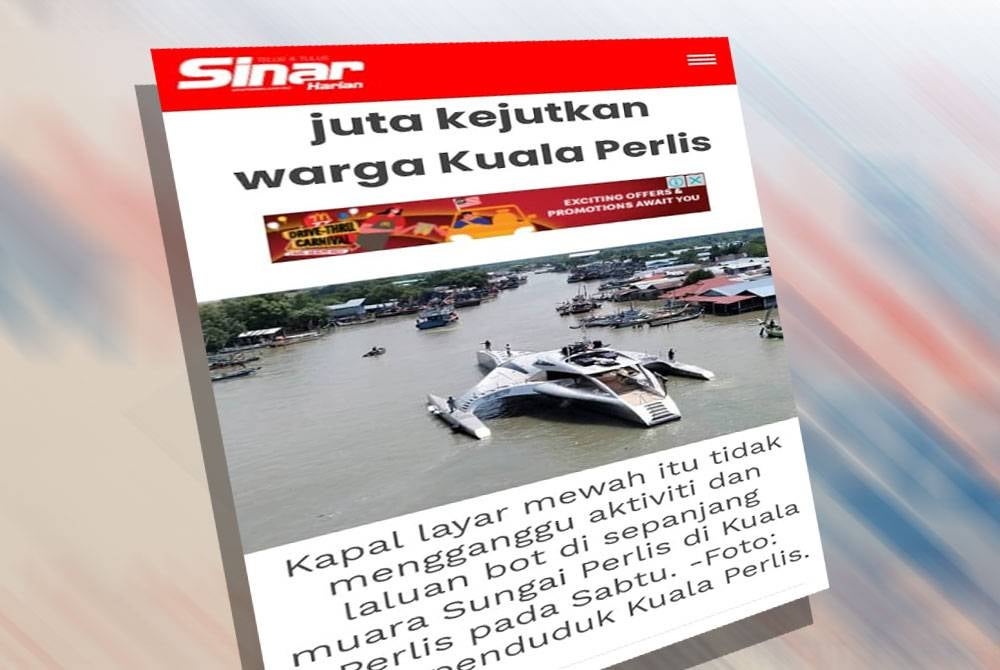 Laporan Sinar Harian pada Ahad.
