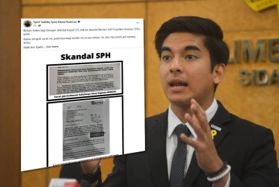 Syed Saddiq. Gambar kecil: Tangkap layar Facebook Syed Saddiq
