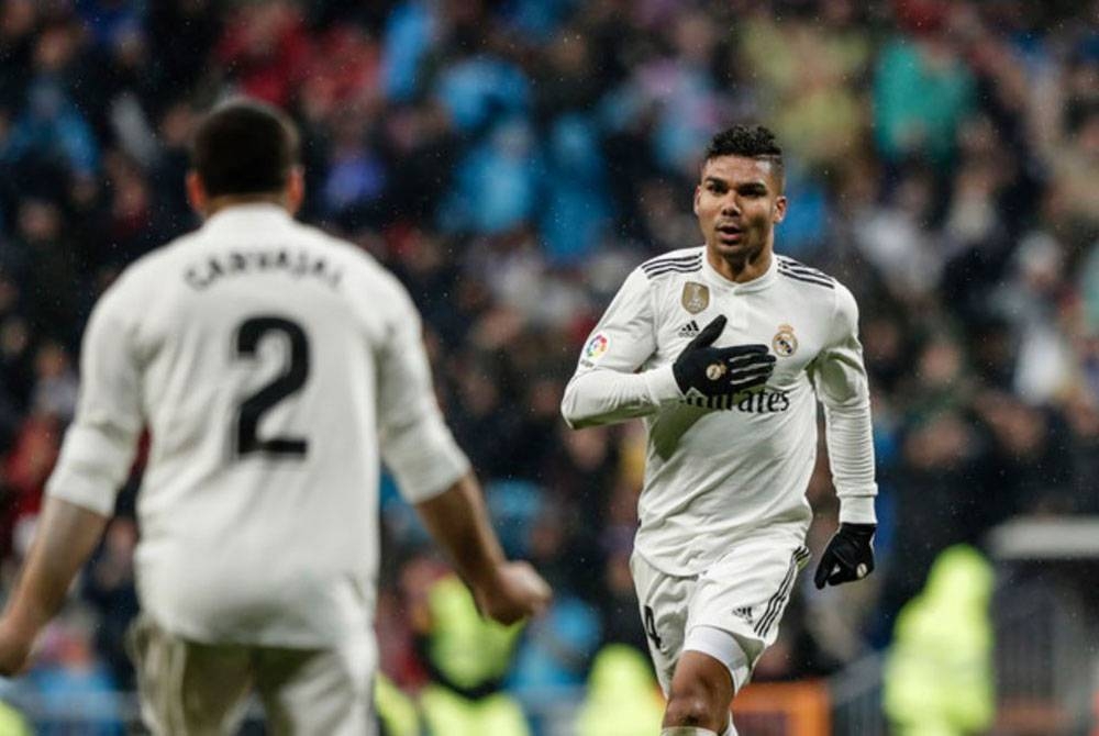 Proses perjanjian pembelian Casemiro antara Manchester United dan Real Madrid mencecah nilai £60 juta (RM320.22 juta). - Foto Enrique de la Fuente/gtres/dpa