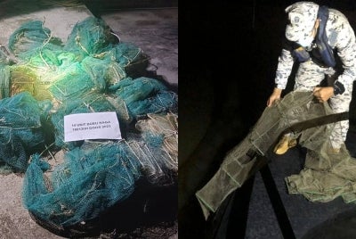 Agensi Penguatkuasaan Maritim Malaysia (Maritim Malaysia) Zon Maritim Kuala Kedah merampas bubu naga dalam Op Aman sekitar perairan Yan dan Kuala Kedah sejak Rabu lepas. Foto: Ihsan Maritim Kedah