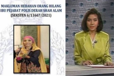 Zalina Azman dilaporkan hilang oleh anaknya pada 29 November tahun lalu.