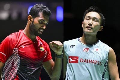 HS Prannoy dan Kento Momota