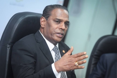 Saravanan pada sidang media berhubung kenyataan mengenai Akta Kerja 1955 (Pindaan) 2022 di Perbadanan Pembangunan Sumber Manusia Berhad (HRD Corp) pada Jumaat. - Foto Bernama