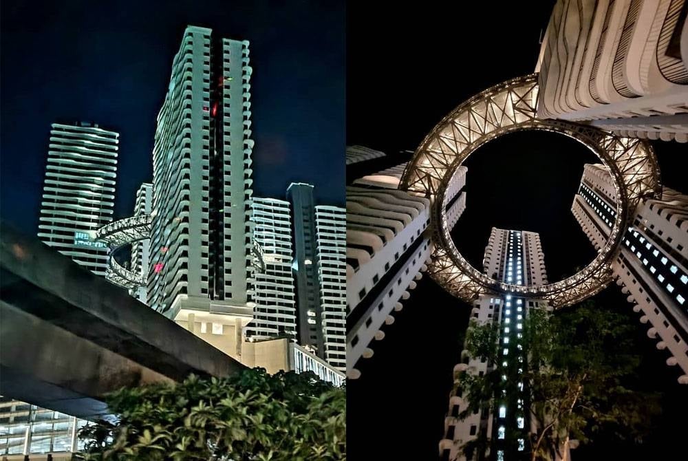 Lokasi Datum Jelatek terletak berhampiran LRT Jelatek. Sky Ring Bridge di Datum Jelatek.