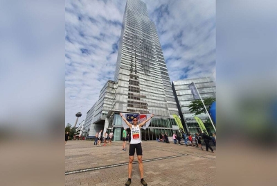 Soh Wai Ching muncul juara kategori keseluruhan cabaran Menara Cologne pada Ahad. - Foto Instagram mastowerrunner