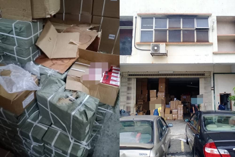 KPDNHEP merampas pelbagai alat ganti kenderaan tiruan bernilai RM716,400 dalam serbuan di sebuah premis di Batu Caves, Gombak pada Selasa.