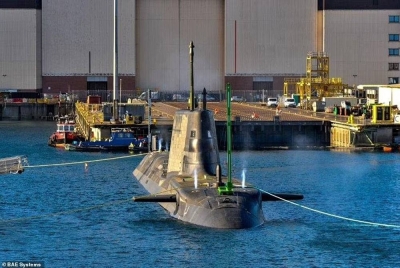 Kapal selam HMS Anson bernilai lebih RM6 bilion adalah yang paling canggih di dunia. - Foto BAE Systems