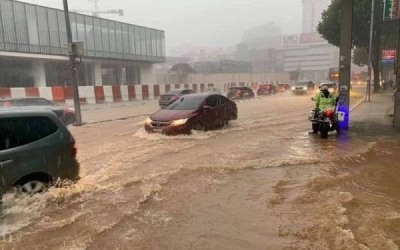 Banjir kilat di Kuala Lumpur pada April lalu.
