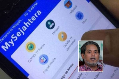 Pendaftaran sebagai pengikrar derma organ boleh dilakukan melalui aplikasi MySejahtera mulai 6 September ini. - Gambar kecil: Khairy