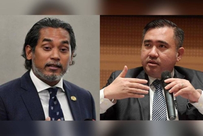 Gambar dari kiri: Khairy Jamaluddin, Anthony Loke