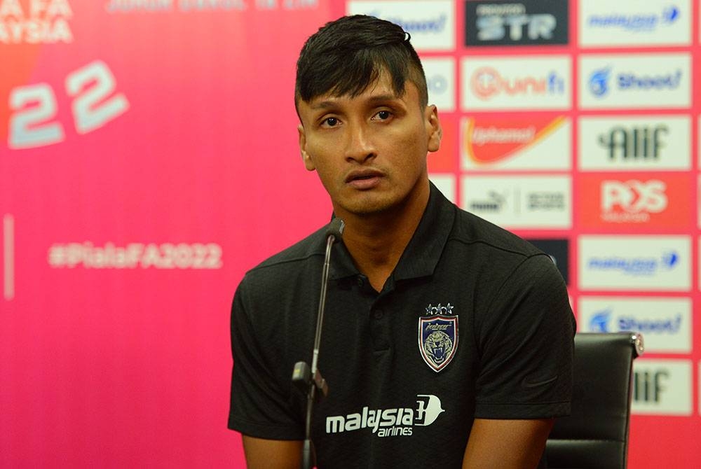 Farizal ketika ditemui pada sidang media pra perlawanan final Piala FA menentang Terengganu di Stadium Nasional Bukit Jalil.