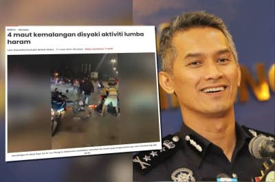 Laporan Sinar Harian 17 Julai lalu. (Gambar kanan: Mohd Shuhaily)