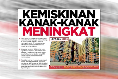 Muka hadapan Sinar Harian pada Sabtu.