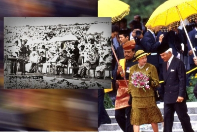 Ratu Elizabeth II memainkan peranan dalam memberi kemerdekaan kepada negara. - Foto Warisan Permaisuri dan Arkib Negara.