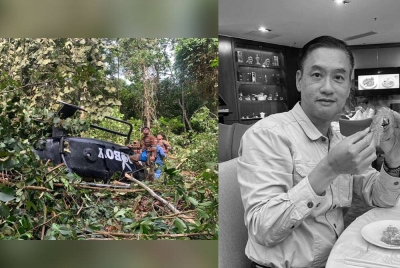 Richard maut selepas helikopter Eurocopter EC120B yang dinaiki terhempas di Hutan Simpan Chikus, Bidor.