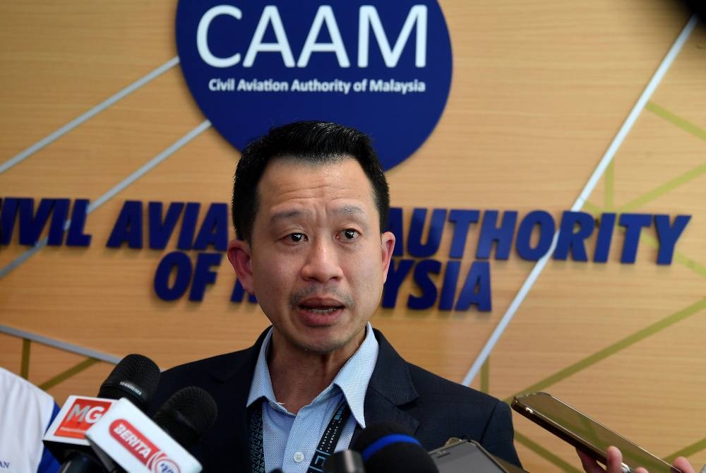 Ketua Pegawai Eksekutif Pihak Berkuasa Penerbangan Awam Malaysia (CAAM) Datuk Kapten Chester Voo. - Foto Bernama