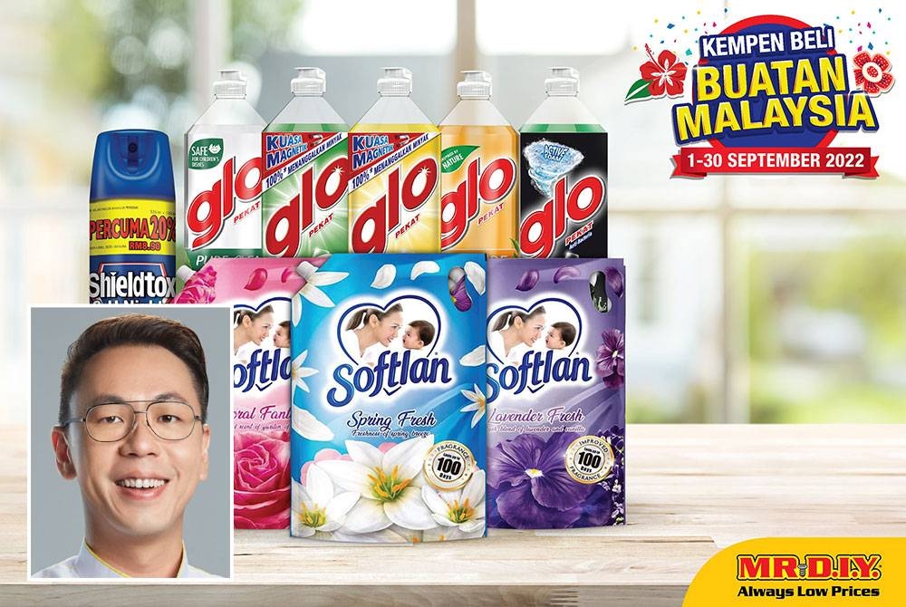 Antara produk daripada jenama lain yang dijual sempena kempen ‘Beli Buatan Malaysia’ MR D.I.Y. (Gambar kecil: Alex Goh)