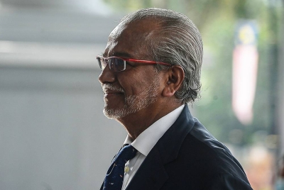 Muhammad Shafee hadir pada prosiding hujahan peringkat pendakwaan terhadap kes yang dihadapinya di Kompleks Mahkamah Kuala Lumpur hari ini. Foto Bernama